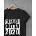 thumbnail image 4 of Tstars Straight Outta 2020 Quarantine Happy New Year Women Graphic Birthday Gift T Shirt, 4 of 5