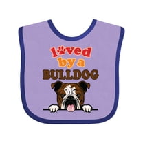 Inktastic English Bulldog Dog Girls Baby Bib
