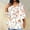 White1, variant on Aloohaidyvio Women's Plus Size 3/4 Sleeve T shirt,Women's Summer Trendy V-Neck Tops 2024 Shirt Print Slim Daily Blouse Loose Tunic 5XL