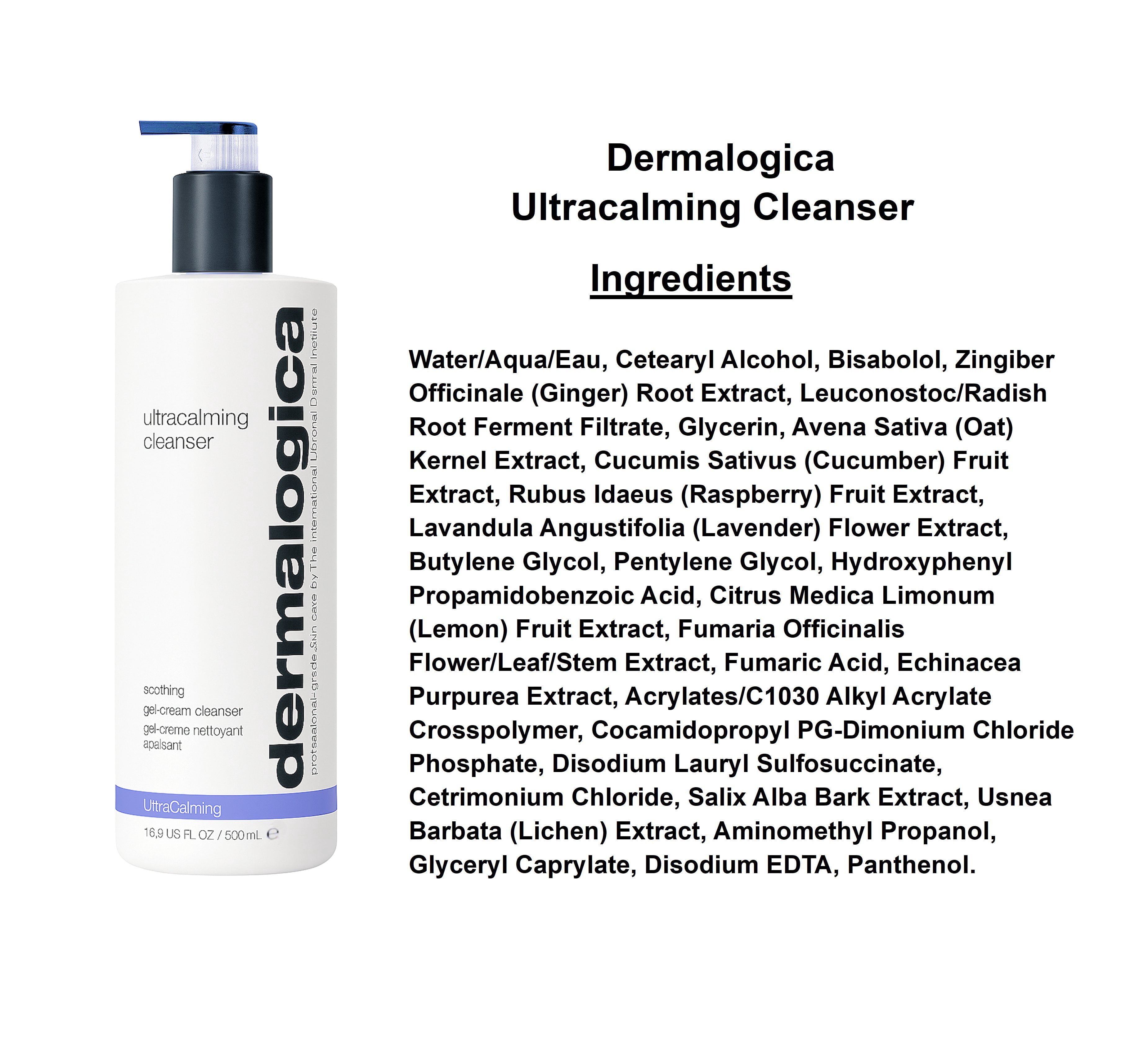 Dermalogica UltraCalming Facial Cleanser 16.9 fl oz (500ml)