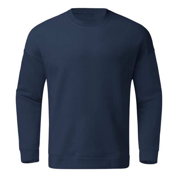 Gibobby Sudaderas para hombre Sudadera Fleece Crew para Hombre(Marina,G)