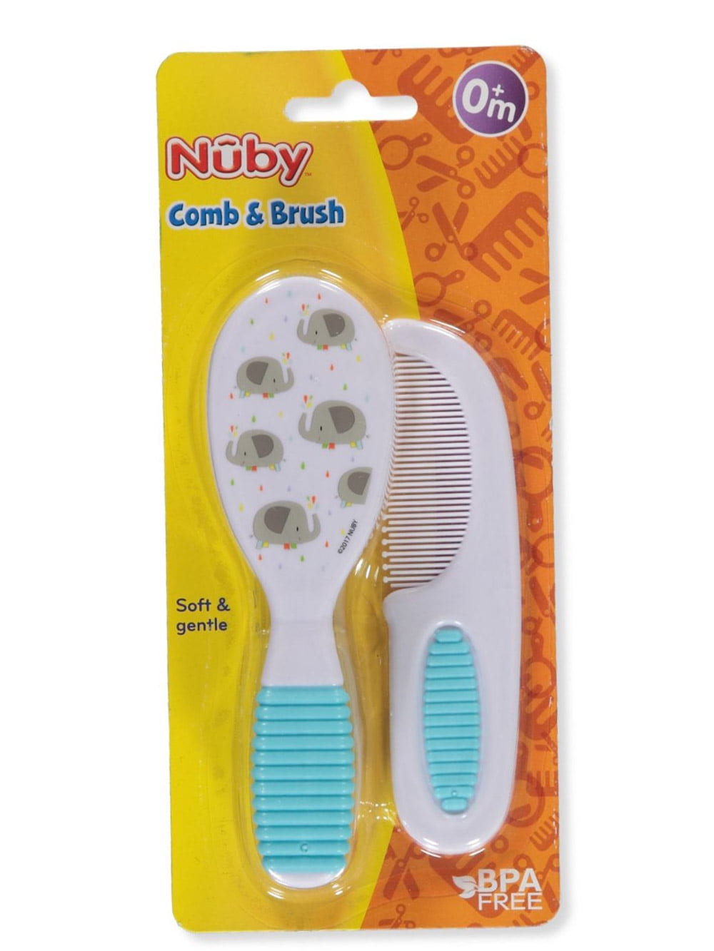 Nuby Baby Brush And Comb Set mint, one size