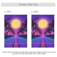 thumbnail image 4 of Yayeee Garden Flag 12" x 18" Double Sided Outdoor Yard Lawn Holiday Decorations, Purple Neon Road, 4 of 6