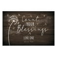 thumbnail image 3 of Personalized Planet 27x18 Count Your Blessings Inspirational Doormat with Custom Personalization Printed on Brown Rectangular 1/4” Thick Non Slip Mat for Kitchen Hallway Deck or Porch, 3 of 6