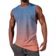 thumbnail image 4 of Hombres Moda Casual Impresión Suéter Cuello Redondo sin Mangas Tanque para Deportes Al Aire Libre Y Uso Diario, 4 of 5