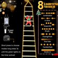 thumbnail image 3 of Lava Outdoor Christmas Lights 10.5 ft Led Ladder Lights with Climbling Santa Claus Waterroof Xmas Lights for Garden Home Wall Roof Porch Xmas Tree Decor, 3 of 10