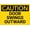 Warning Sign 2, variant on Caution Dogs Running Free Metal Aluminum Sign 12 x 8 Inches - Pre-Drilled Holes for Easy Mounting, Indoor Outdoor Use for Fence, Door, Gate, Residential Yard