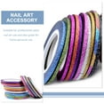thumbnail image 3 of DEEPCRAFF 30Pcs Nail Tape Dispenser Strips Assorted Color Nail Art Accessory for Party and Festival, 3 of 8