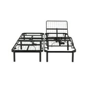 Lucid Basic Remote Controlled Steel Adjustable Bed Base, King/Split King (Ships in Two Boxes)