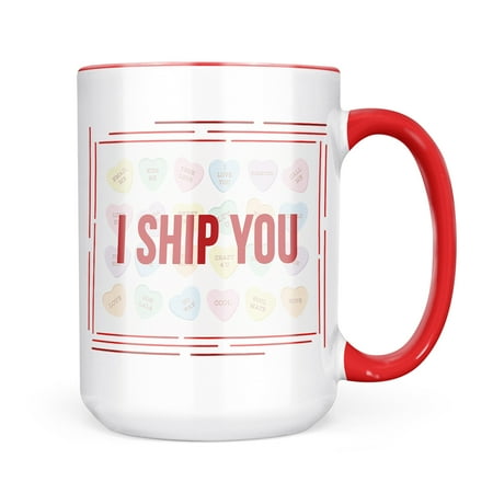 

Christmas Cookie Tin I Ship You Valentine s Day Candy Hearts Mug gift for Coffee Tea lovers