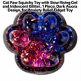thumbnail image 2 of Cat Paw Squishy Toy with Slow Rising Gel and Iridescent Glitter, 1 Piece, Dark Design, for Relaxation, Squeeze Toy, 2 of 3