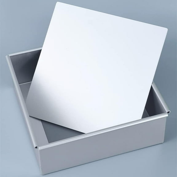 Removable Bottom Square Cheese Square Cake Pan Deep Pan with Removable Loose Bottom Nonstick Square Bakeware for Oven Baking 8 Inch x 8 Inch x 3 Inch