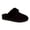 BLACK, variant on Avalanche Women's Faux Fur Clog Slippers, Cozy Memory Foam House Shoes for Indoor and Outdoor Wear (Ladies)