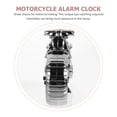 thumbnail image 2 of Reloj despertador de motocicleta de estilo antiguo vintage de lujo, regalo único para niños amantes del motor (oro negro, color de rueda aleatorio), 2 of 7