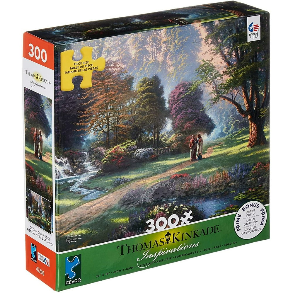 Ceaco 300 Pieces Thomas Kinkade Walk Of Faith Puzzle