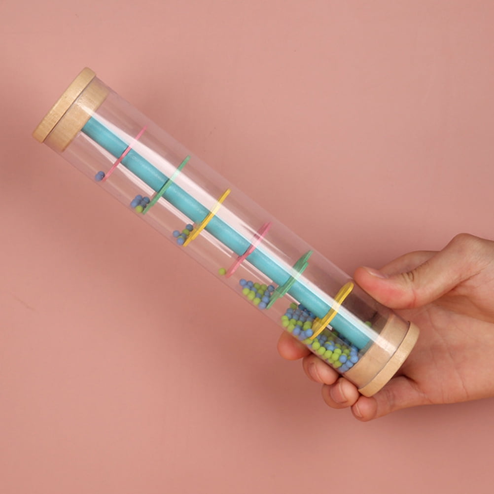 Rainmaker Bâton de Pluie Instrument de Musique, Mini Bâton de Pluie Jouet Musical pour Tout-Petits Enfants