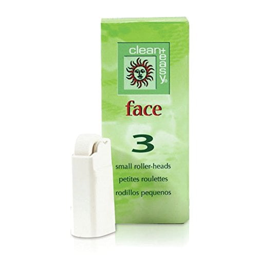 Clean Plus Easy Small Face Roller Head, 3 Count