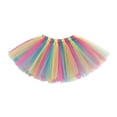 thumbnail image 4 of SUXIAN Tulle Skirt Carnival Patchwork Mesh Tutu Ballet Dance Party Outfit For Kids Girls Skirt Light Blue 2-8 Years, 4 of 4
