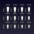 thumbnail image 4 of YDLCAFD Gel Nail Tips Short Holiday Party Cool Wear French Flame Purple Nail Tips 1ml, 4 of 8