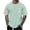 A-Green245, variant on Mens Casual Henley T Shirt Slim Fit Button Notch Neck Short Sleeve Top Everyday Streetwear Solid Tee
