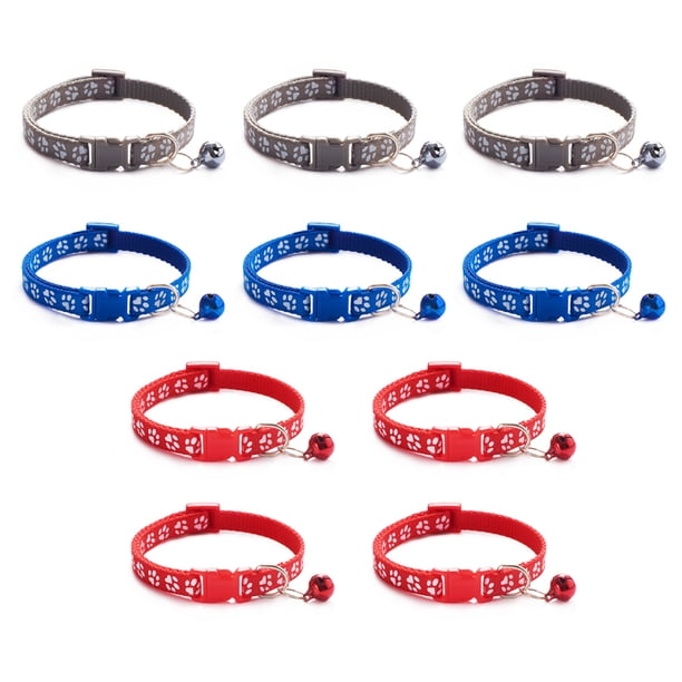 Ameolela - Collares de identificación para cachorros, identificación, parto, nailon suave, arena de seguridad separable ajustable