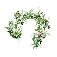 thumbnail image 3 of GUOOL Easter Garland Artificial Easter Egg Garland Seasonal Decoration with Butterflies Spring Garland Greenery Garland for Holiday A, 3 of 9