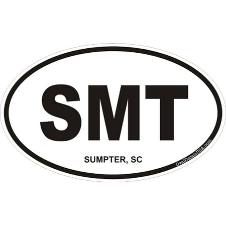 3.8 Inch Sumpter South Carolina Oval Decal