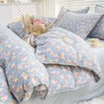 thumbnail image 1 of Cute Cartoon Bear Bedding Set Simple Duvet Cover Cotton Bed Linens Bed Sheets Pillowcase Single Double For Kids Decor Home, 1 of 7