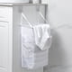 thumbnail image 4 of Cesta plegable de plástico para ropa sucia, pequeña, con asa; cesta alta plegable para guardar la ropa, ideal para residencias de estudiantes, 4 of 8