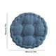 thumbnail image 3 of Almohadón redondo grueso de terciopelo sólido azul, relleno de algodón de corduroy para sillas de cocina comedor patio, 3 of 8