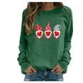 thumbnail image 2 of EQWLJWE Gnomes Valentine's Day Sweatshirt Women Heart Print Gnome Graphic Shirt Casual Long Sleeve Crewneck Pullover Tops, 2 of 3