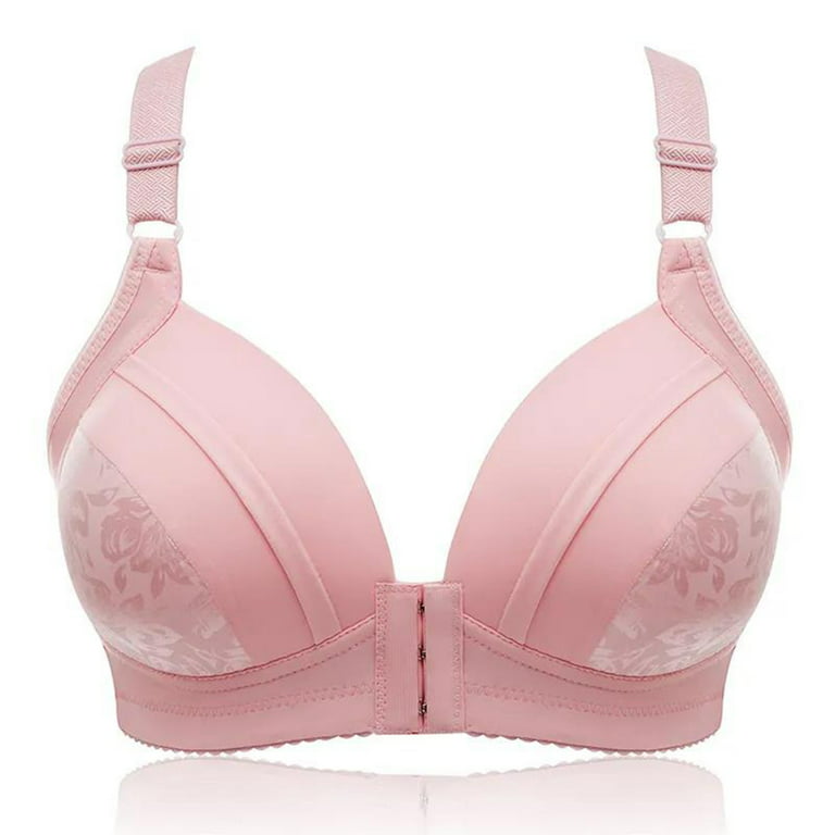 S LUKKC LUKKC Womens Front Closure Bra Full Coverage Wireless Seamless Push  Up Bralettes Comfort Breathable Underwear for Daily Wear Birthday Day Gifts  for Women 