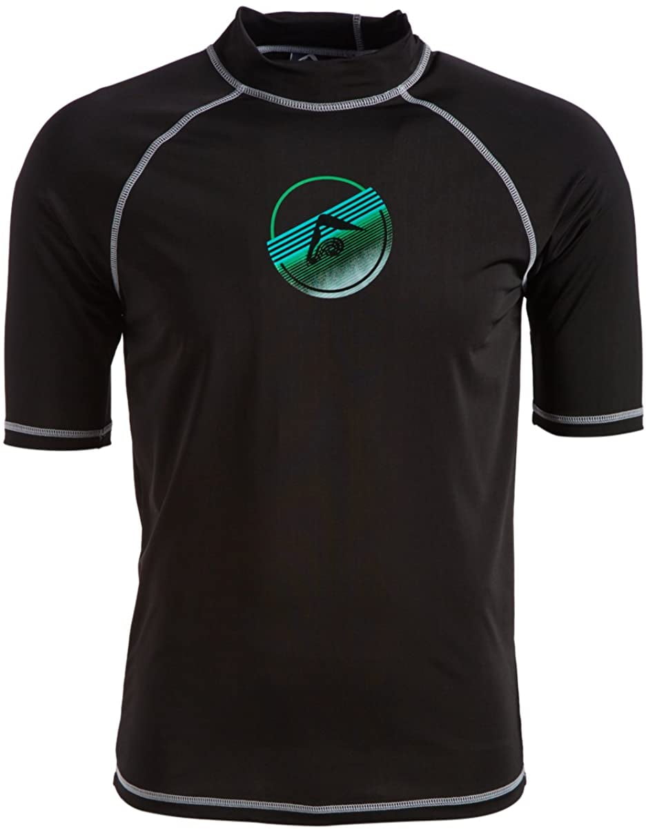 Kanu Surf Men's Mercury UPF 50+ Short Sleeve Sun Protective Rashguard