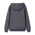 thumbnail image 4 of Women Thick Hoodie Sweatshirt Lined Winter Velvet Warm O-neck Long Sleeve Underwear Tops Blouse Skying Jacket Women Women Jacket Full Zip Hood Casual Women Jacket Women's Fall Jacket Womens Half Zip, 4 of 7