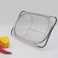 thumbnail image 3 of ZheElen Expandable Rubber Handle Stainless Steel Fine Mesh Basket to 21 inches, For Convenient Kitchen, 3 of 6