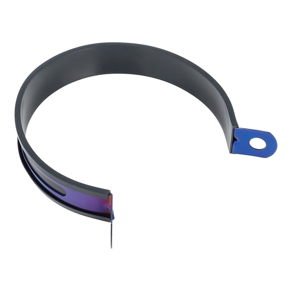 Unique Bargains Durable Blue 100mm/3.94" Exhaust Down Pipe Clamp Bracket Fastener for Motorcycle