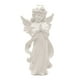 thumbnail image 1 of Portavelas de resina con forma de ángel, hecho a mano, ideal para recuerdos religiosos. Oración blanca, 1 of 9