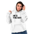 thumbnail image 5 of Funny Couples Set She's the Boss Hoodie Sweatshirt Women Brisco Brands S, 5 of 7