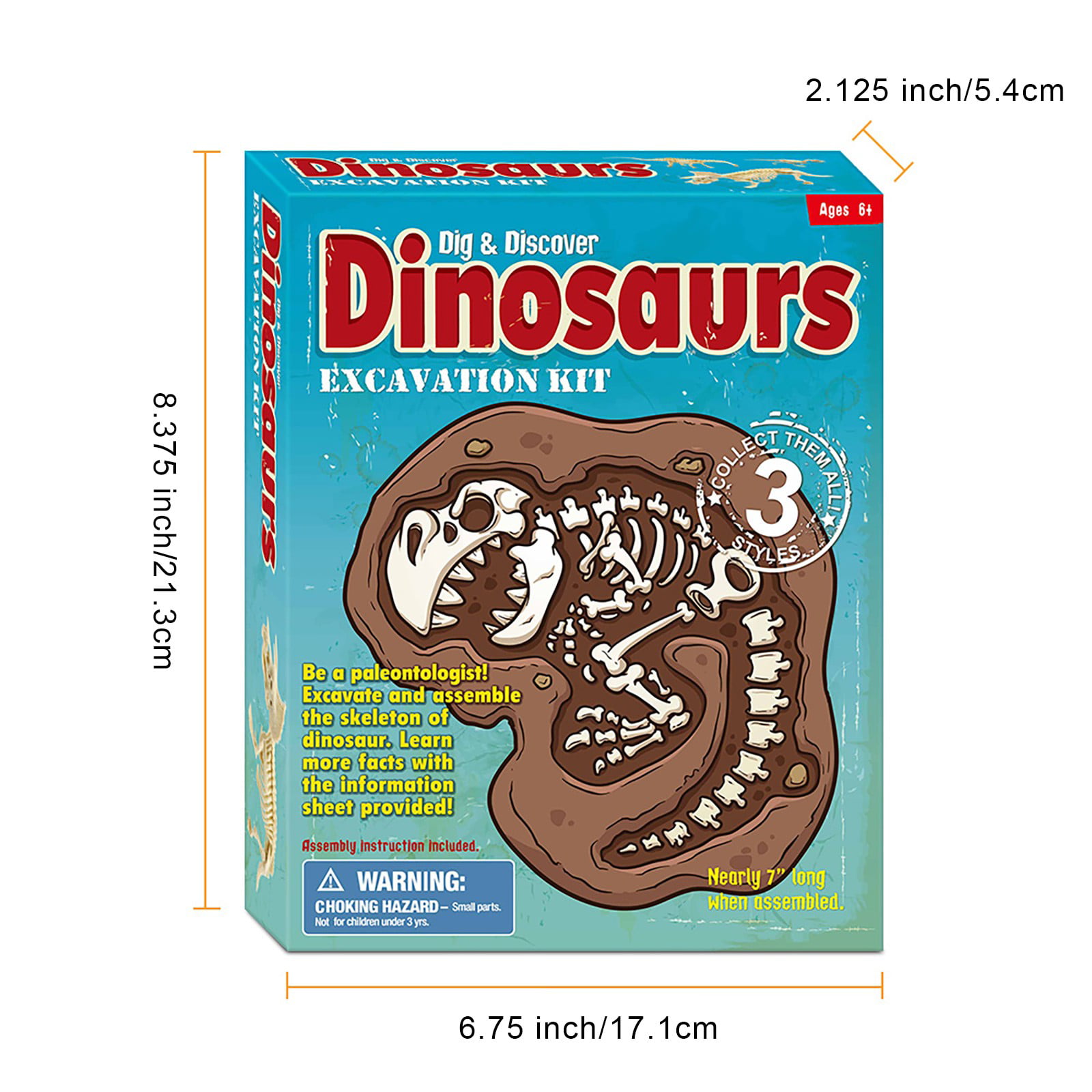 Non/Luminous Dinosaur Fossil Digging Game Kit Kids Dinosaur Sandbox Activity Set 