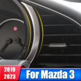thumbnail image 2 of Cubierta embellecedora de pantalla de tablero de instrumentos de coche de acero inoxidable para Mazda 3 BP 2019 2020 2021 2022 2023 2024 Accesorios, 2 of 5