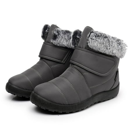 

MIASHUI Womens Snow Boots Warm Waterproof Comfortable Slip On Outdoor Winter Shoes For Women Autumn Winter Casual Shoes for Women