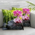 thumbnail image 3 of Orinice Orchid Graphic Decorative Cushion Throw Pillow Cover for Home, Couch, Living Room, Bed, Sofa - Pillowcase for Men, Women, Boys, Girls - Durable Material - 1PC Pack 18x18in, 3 of 5