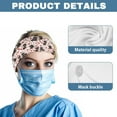 thumbnail image 5 of Jiueut Heart Dachshund Nurse Button Headband Nursing Headbands with Buttons for Mask 2 Piece Stretchy Headband for Running Cycling Football Basketball Yoga Workout Headbands for Sports, 5 of 7