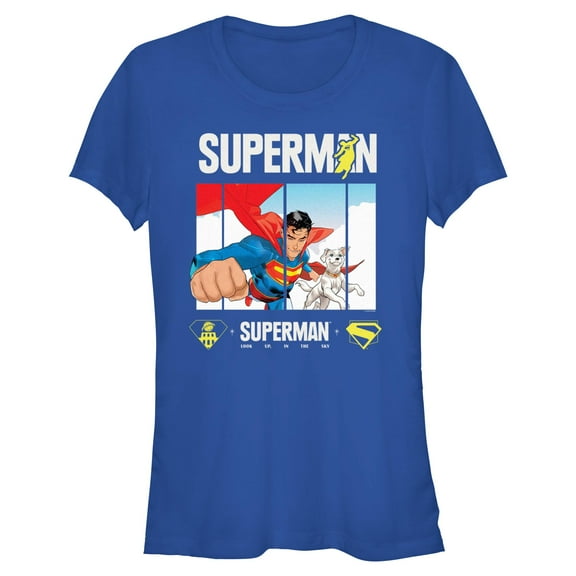 Juniors Superman Best Friends Panel T Shirt
