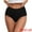 Black, variant on Women's High Waist Tummy Control Full Coverage Briefs S Black