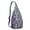 Purple, variant on Watercolor Penguin Sling Backpack – Cute Arctic Emperor Penguin & Snowflake Print Crossbody Bag for Travel, Hiking & Everyday