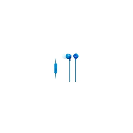 Sony MDREX14AP/L6 In-Ear Earbud Headphones with Mic - Blue