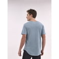 thumbnail image 3 of No Boundaries Men's & Big Men's Longline Curved Hem Elongated Tee Shirt, 2-Pack, Sizes XS-5XL, 3 of 7
