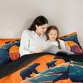thumbnail image 4 of Feelyou Western Mountain Twin Bedding Sets 7-Piece, Cartoon Animal Bedding Comforter Set, 4 of 8