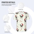 thumbnail image 4 of Balery Christmas Pug Dog Baseball Jersey for Men Casual Button Down Shirts Short Sleeve Active Team Sports Uniform-XX-Large, 4 of 9